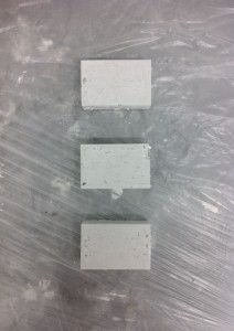 Marble brick pieces